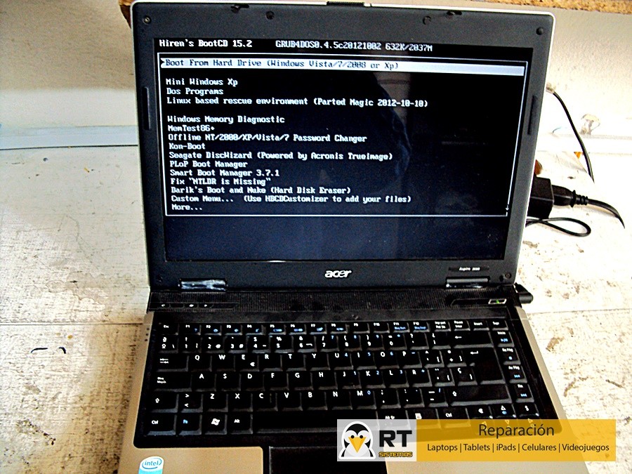 revisar un disco duro dañado con hirens boot cd (2)